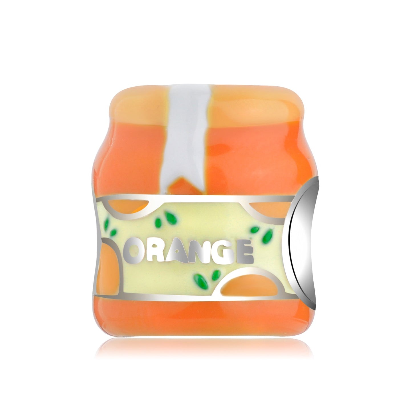 925 Sterling Silver, Oranges Jar Charm