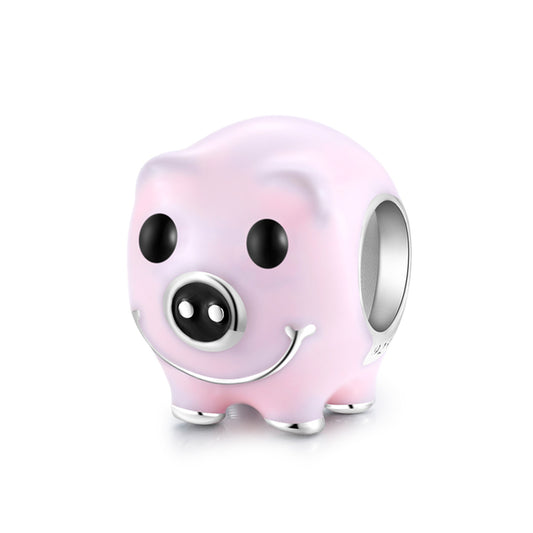 925 Sterling Silver, Little Cute Pigg Charm