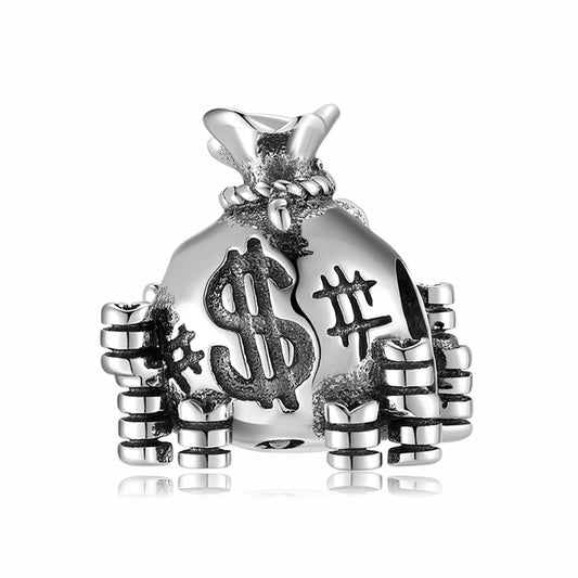 925 Sterling Silver,  Bag Of Money Charm