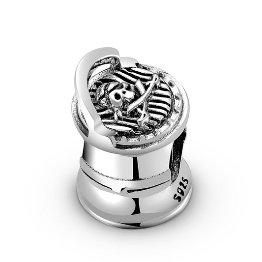 925 Sterling Silver, Pirate Stamp Charm