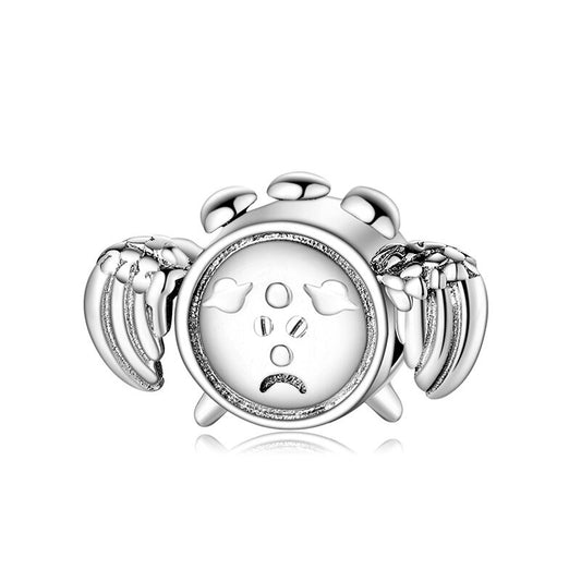 925 Sterling Silver, "The Happiness Time" Clock Charm