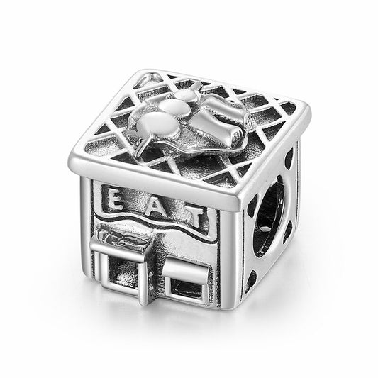 925 Sterling Silver, EAT Snack of Love Charm