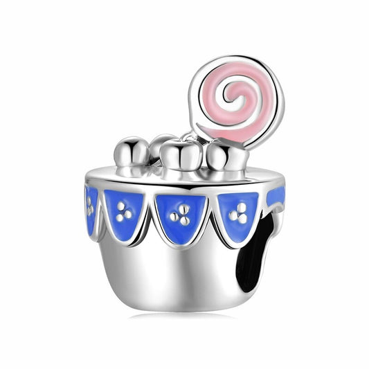 925 Sterling Silver, Cup Cake Charm
