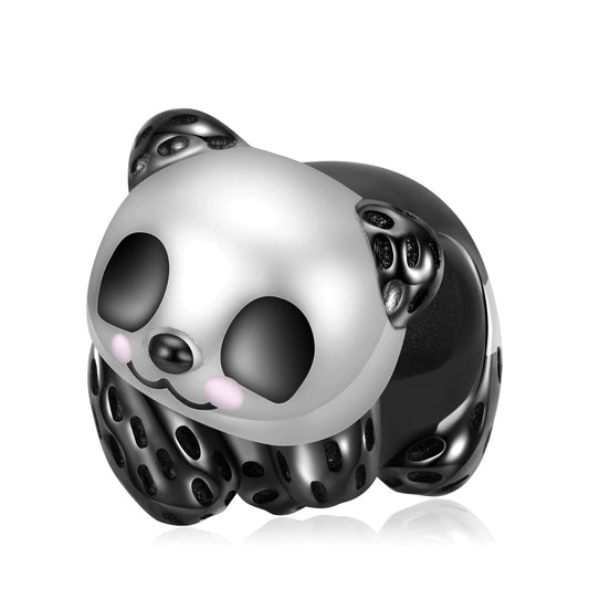 925 Sterling Silver, Scrary Panda Charm