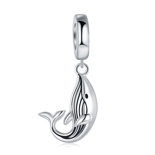925 Sterling Silver, The Giant Blue Whale Charm